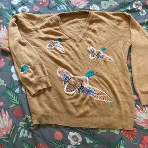 Cute vintage duck sweater
